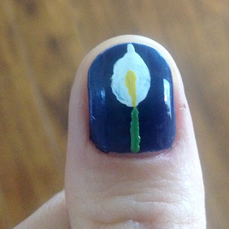 Paint your nails with calla lilies? In a pig's ear! (photos) POCHO