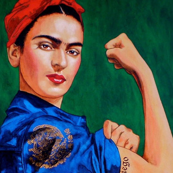 Feminist painting mashup: Meet stunning ‘Frida the Riveter’ (toon) : POCHO