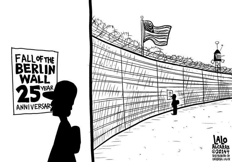 Mr. President: Tear down that wall! (toon) - POCHO