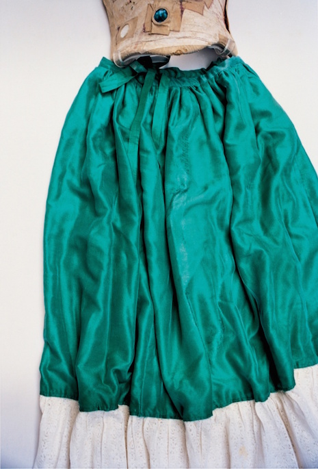green_silk_lace_skirt